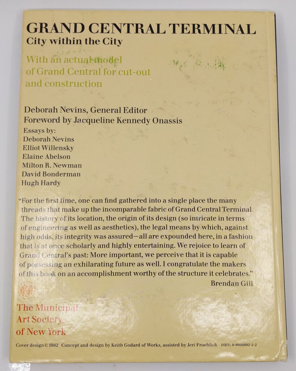 Grand Central Terminal Hardcover Book By Deborah Nevins VG