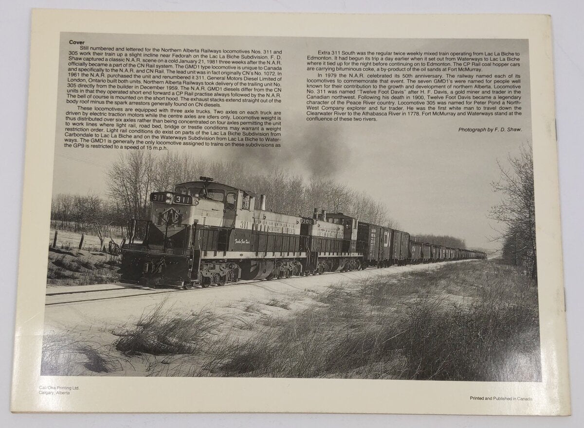 The Northern Alberta Railways Paperback Book By Colin K. Hatcher EX