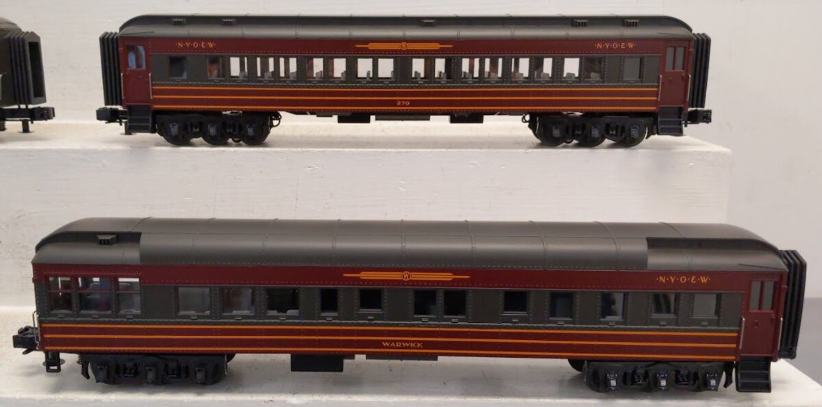 MTH 30-69191 O Gauge New York Ontario & Western 60' Madison Passenger Set