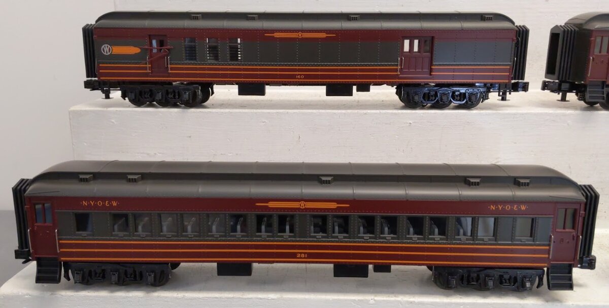 MTH 30-69191 O Gauge New York Ontario & Western 60' Madison Passenger Set
