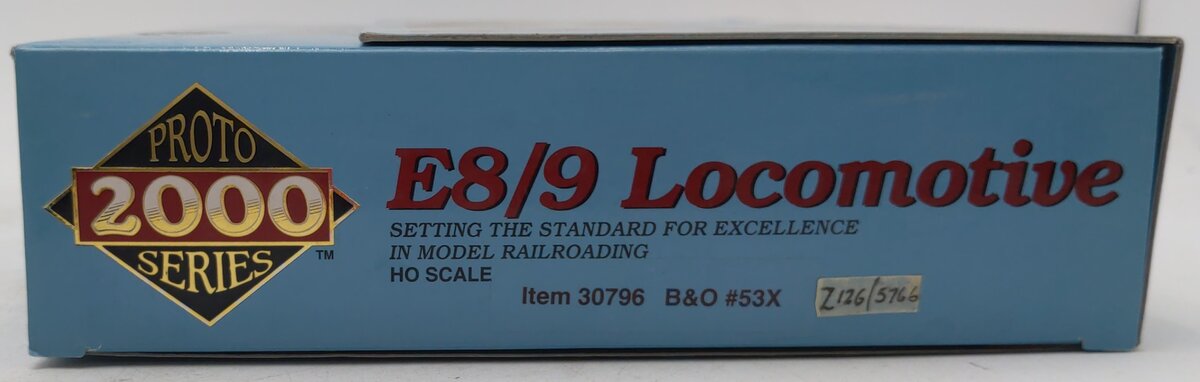 Proto 2000 30796 HO Scale Baltimore & Ohio E8/9 Locomotive #53 EX/Box