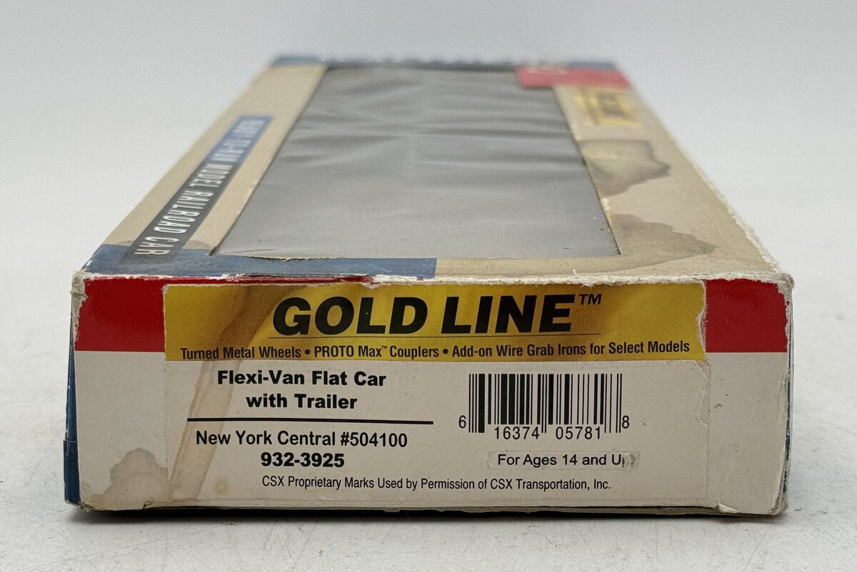 Walthers 932-3925 NYC Flexi-Van Flat Car With Trailers EX/Box