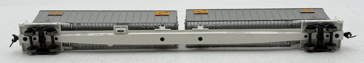 Walthers 932-3925 NYC Flexi-Van Flat Car With Trailers EX/Box