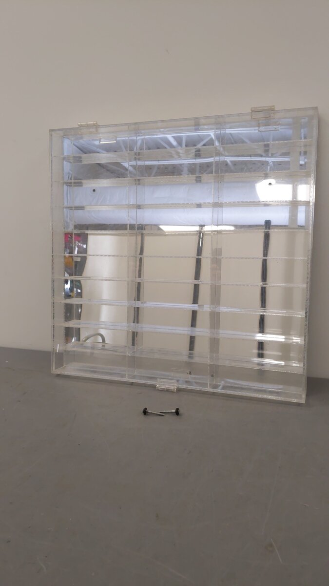 Giovanni Plastics Inc. Mirrored Slot Display Case EX