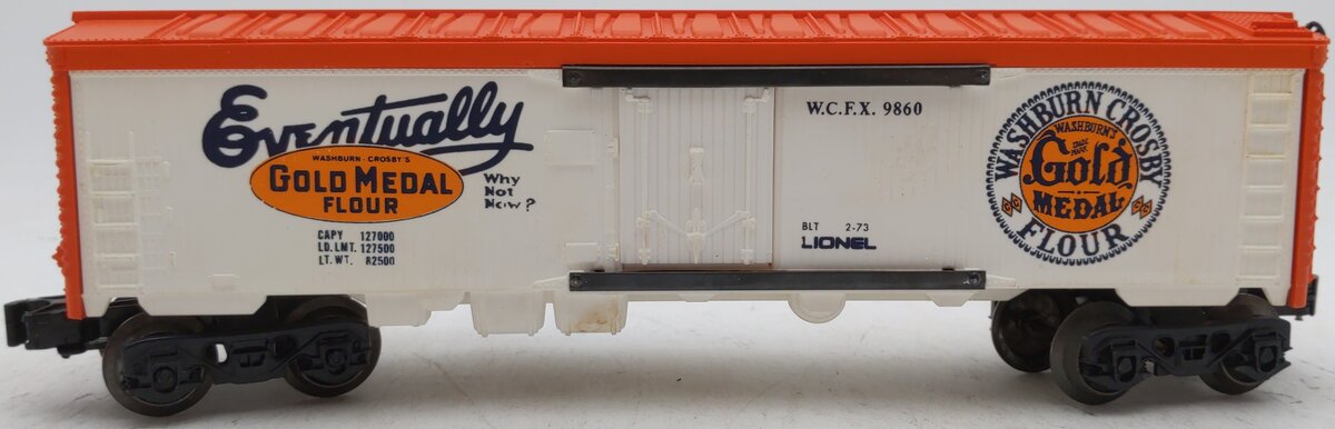 Lionel 6-9860 O Gauge Gold Medal Flour Billboard Reefer Car EX/Box