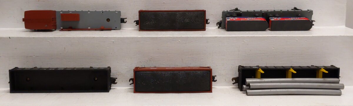 American Flyer Vintage S Freight Cars: 24108, 926, 24205-921, 920, 24525, 921[6] VG