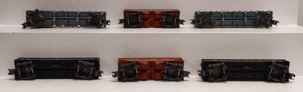 American Flyer Vintage S Freight Cars: 24108, 926, 24205-921, 920, 24525, 921[6] VG