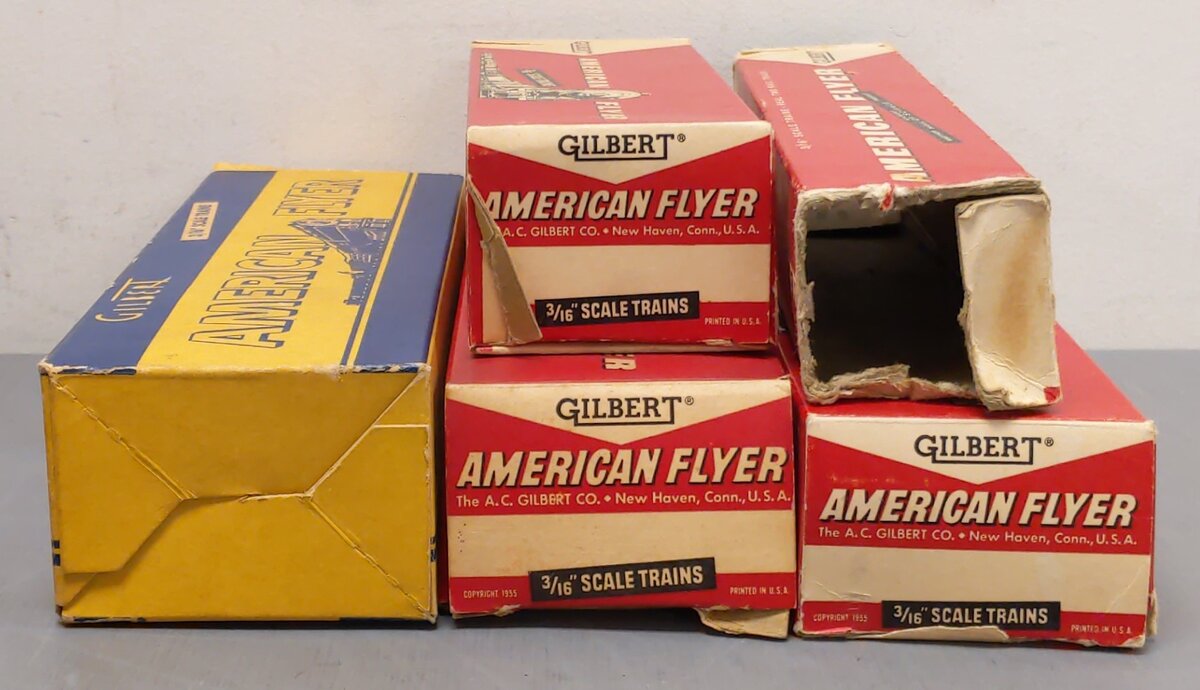 American Flyer Vintage S Freight Cars: 24108, 926, 24205-921, 920, 24525, 921[6] VG