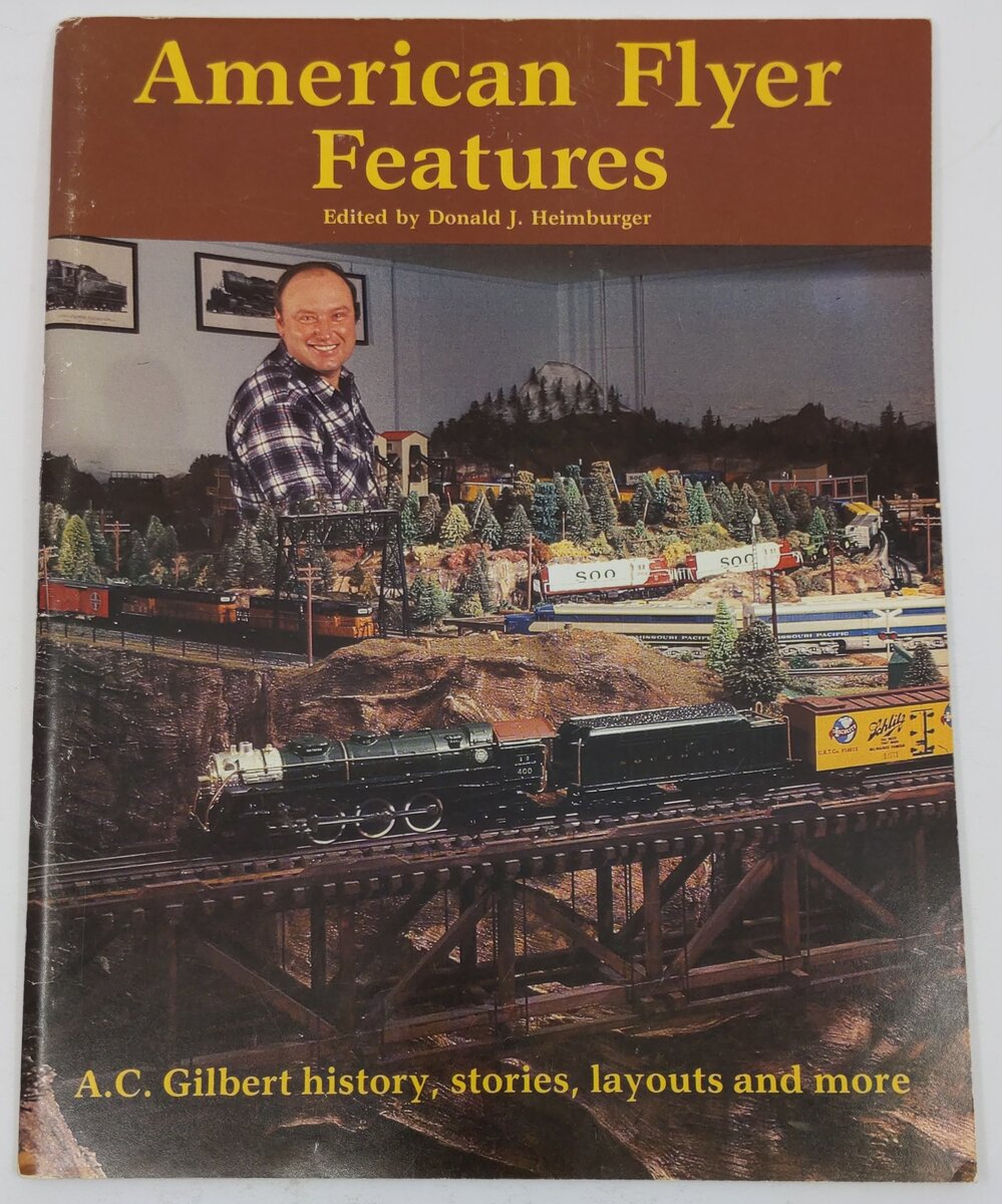 American Flyer Features Paperback Book By Donald J. Heimburger, A. C. Gilbert VG