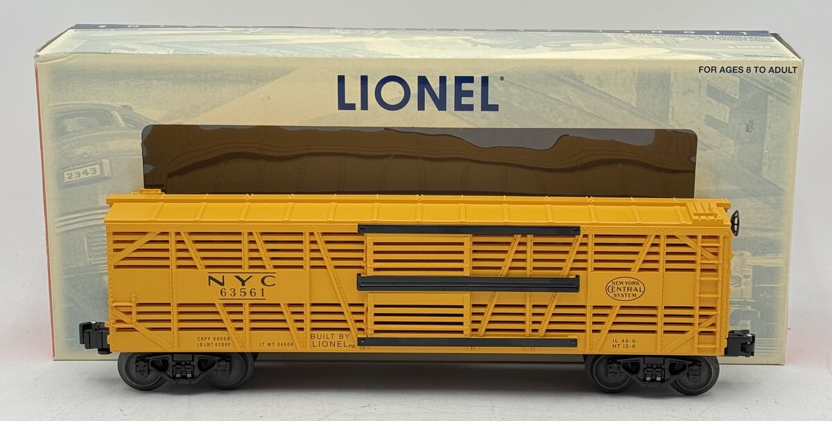 Lionel 6-19573 O PWC New York Central Stock Car #63561