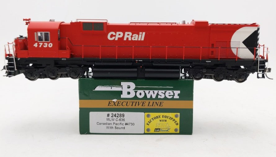 Bowser 24289 HO Canadian Pacific Rail MLW M636 Diesel Locomotive Sound/DCC #4730