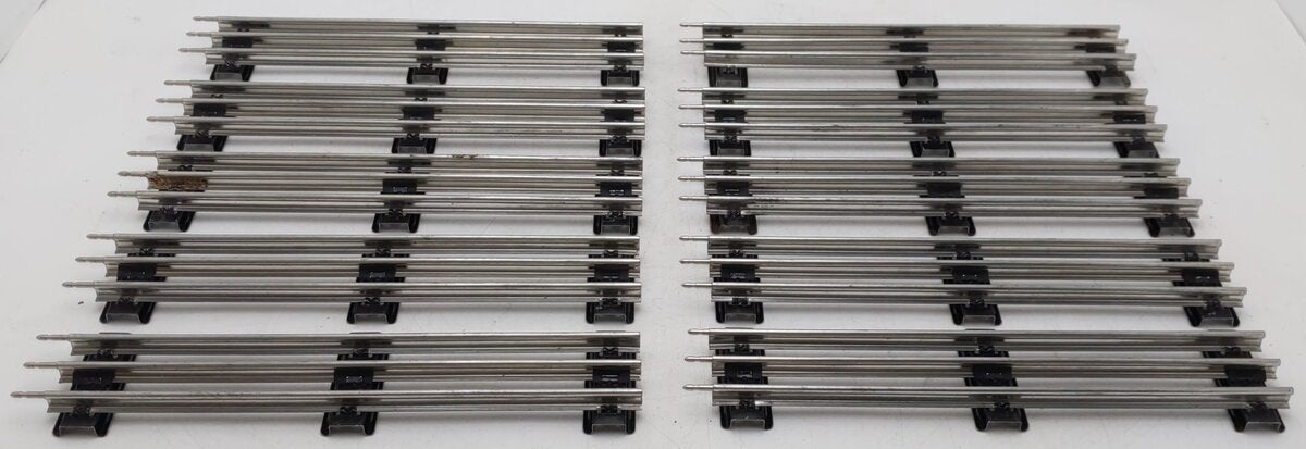 Lionel 6-65500 O Gauge 10" Regular Straight Track (10) VG