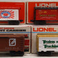 Lionel O Assorted Freight Box Cars: 7803, 7702, 7703, 9452 [4] EX/Box