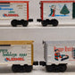 Lionel O Assorted Christmas Freight Box Cars: 19945, 19910, 16272, 19913 [4] EX/Box