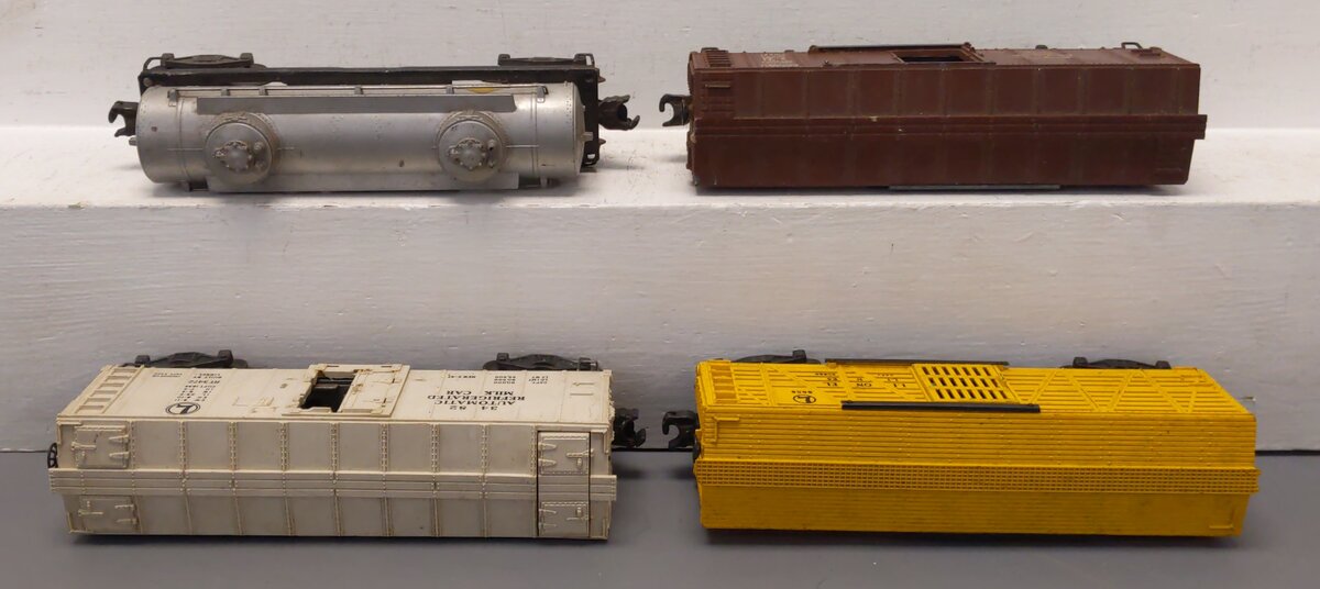 Lionel Vintage O Freight Cars: 6465, 159000, 3482, 6656 [4] VG