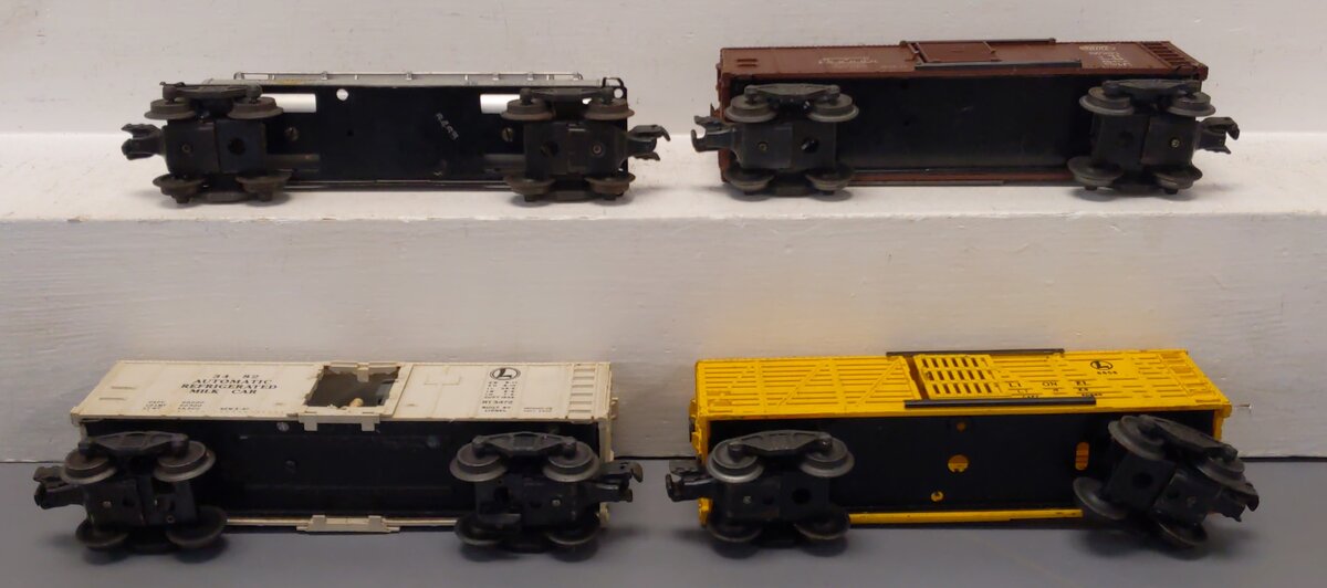 Lionel Vintage O Freight Cars: 6465, 159000, 3482, 6656 [4] VG