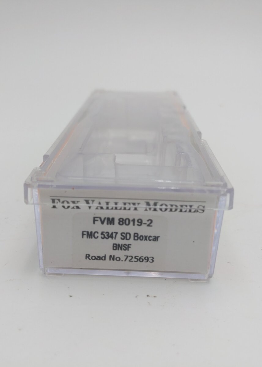 Fox Valley Models 8019-2 N Scale BNSF FMC 5347 SD Boxcar #725693 LN/Box