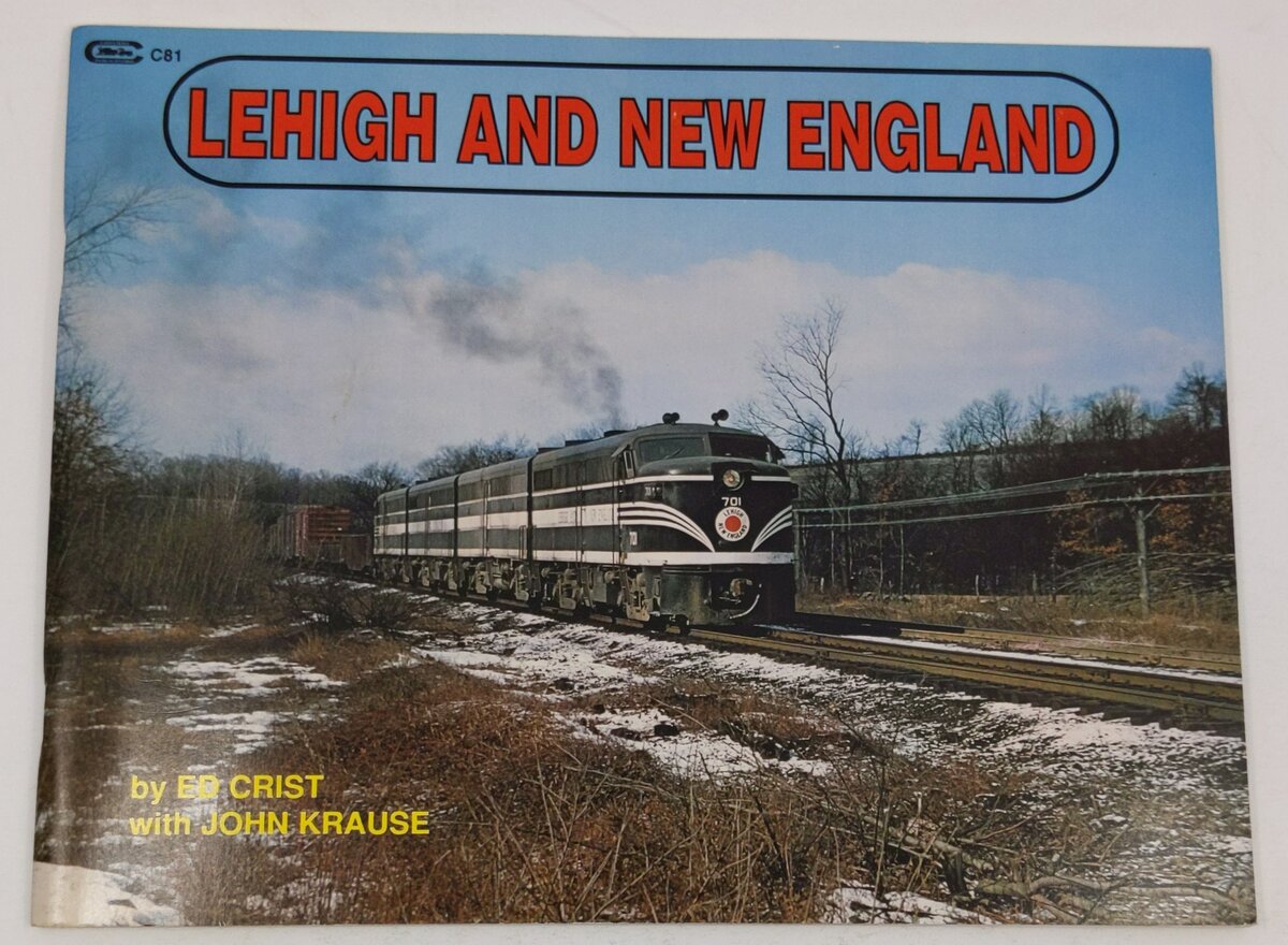 The Lehigh and New England Railroad Paperback Book By Ed Crist, John Krause VG