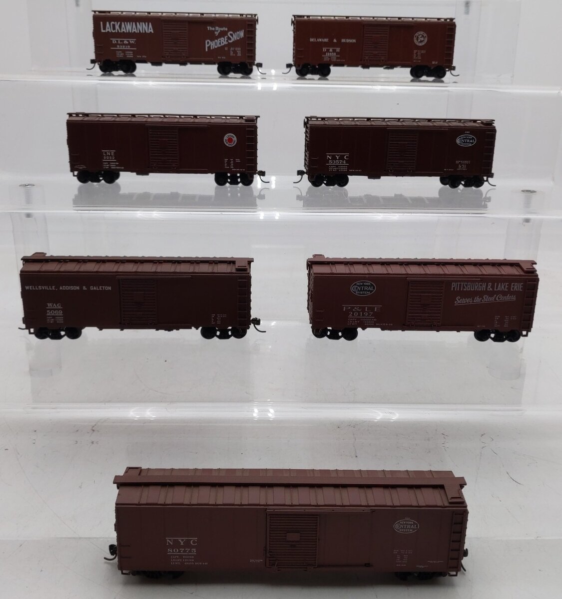 Athearn HO Assorted Boxcars [7] VG
