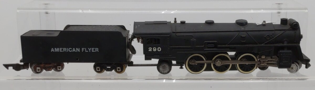 American Flyer 290 Vintage S 4-6-2 Die-Cast Steam Locomotive & Tender #290 VG