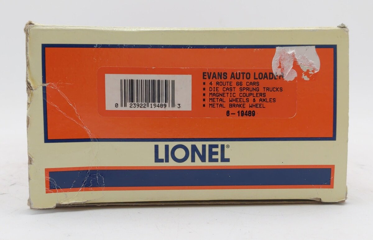Lionel 6-19489 O Gauge NYC Evans 4-Car Auto Loader #500085 EX/Box
