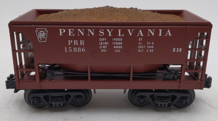MTH 30-7522 O Gauge Pennsylvania Railroad Ore Car #15886 EX/Box