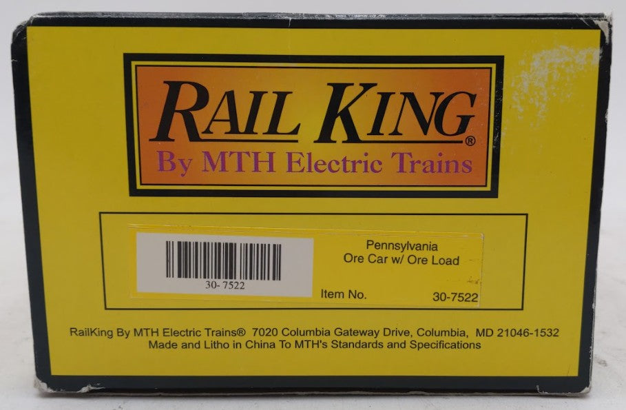 MTH 30-7522 O Gauge Pennsylvania Railroad Ore Car #15886 EX/Box