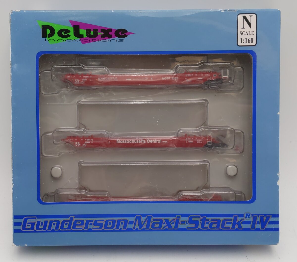 Deluxe Innovations 350503 N MCER Gunderson Maxi-Stack IV 3-Unit Intermodal Set