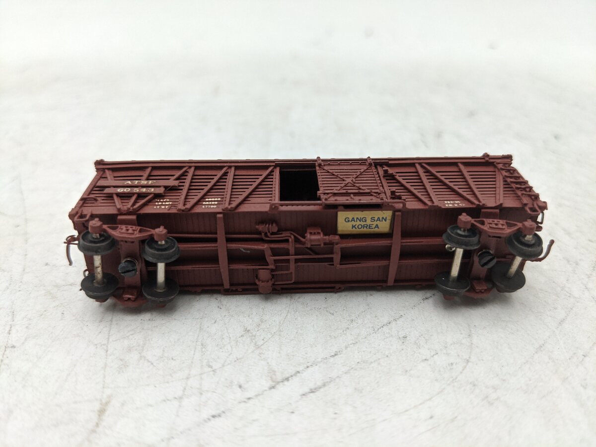 Pecos River Brass SK-R N Scale BRASS Santa Fe Stock Car (Painted) EX/Box