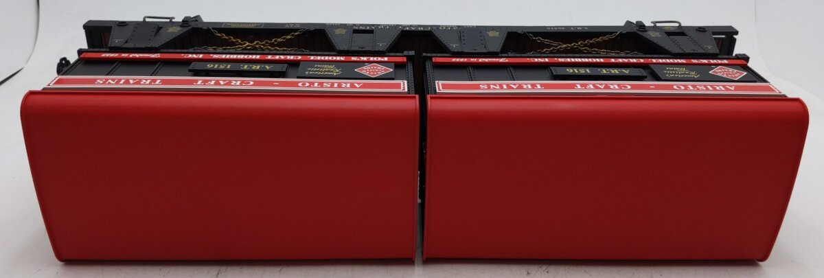 Aristo-Craft 46516 G Scale Aristo-Craft Piggyback Flatcar with Two Trailers EX/Box