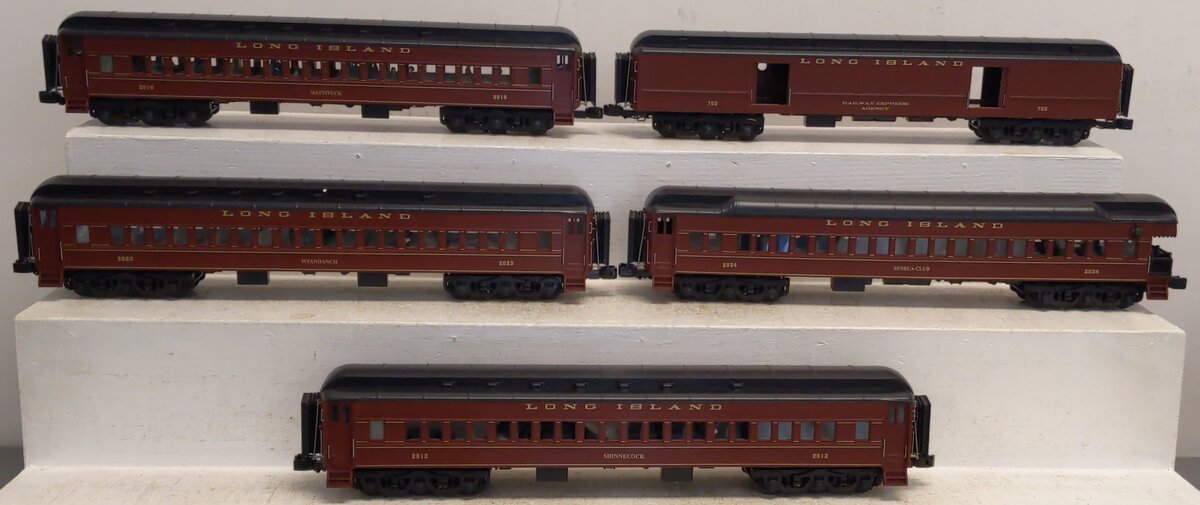 MTH 20-40003 O Long Island Premier 70' Madison Passenger Car Set (Set of 5)