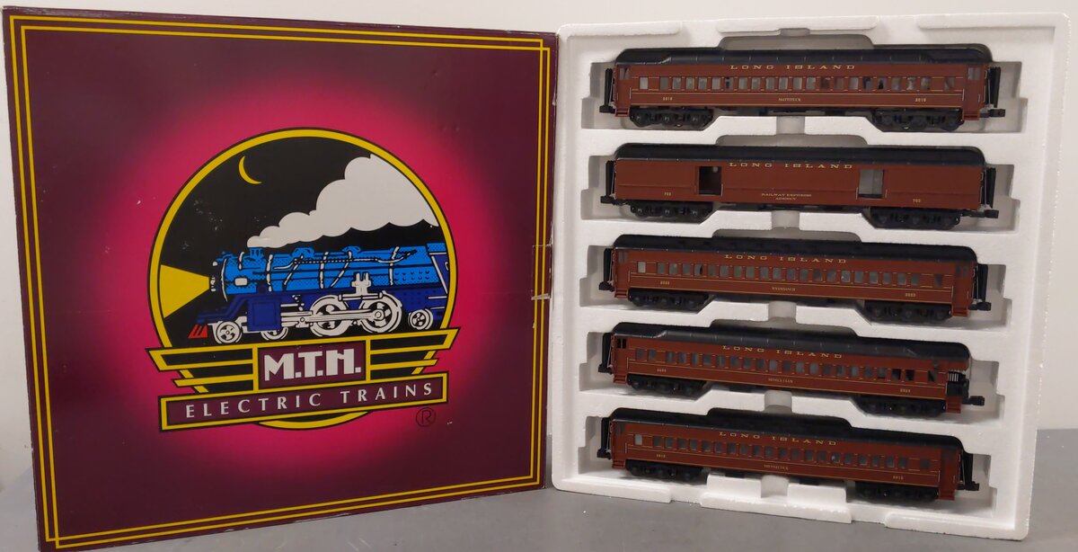 MTH 20-40003 O Long Island Premier 70' Madison Passenger Car Set (Set of 5)