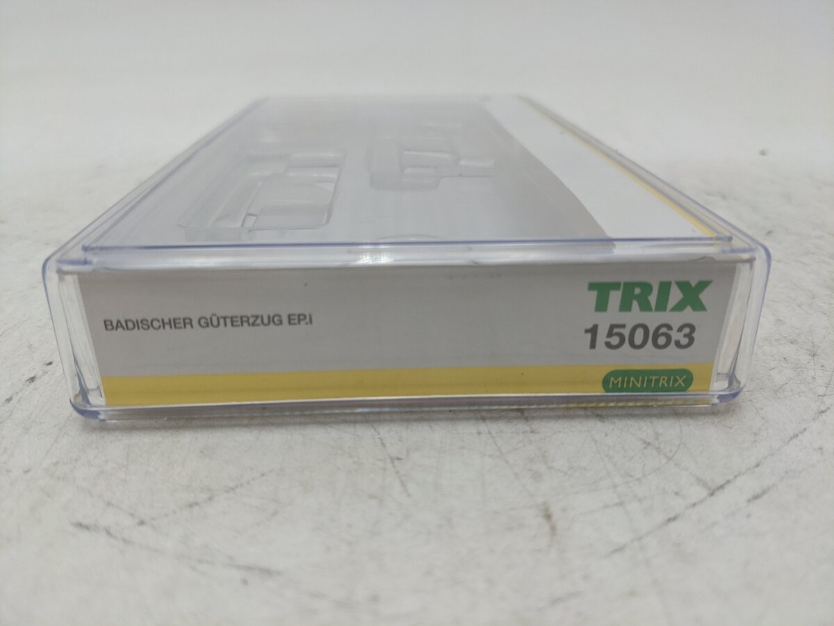 Trix 15063 Badisher Guterzug Train Car Set Of 3 EX/Box
