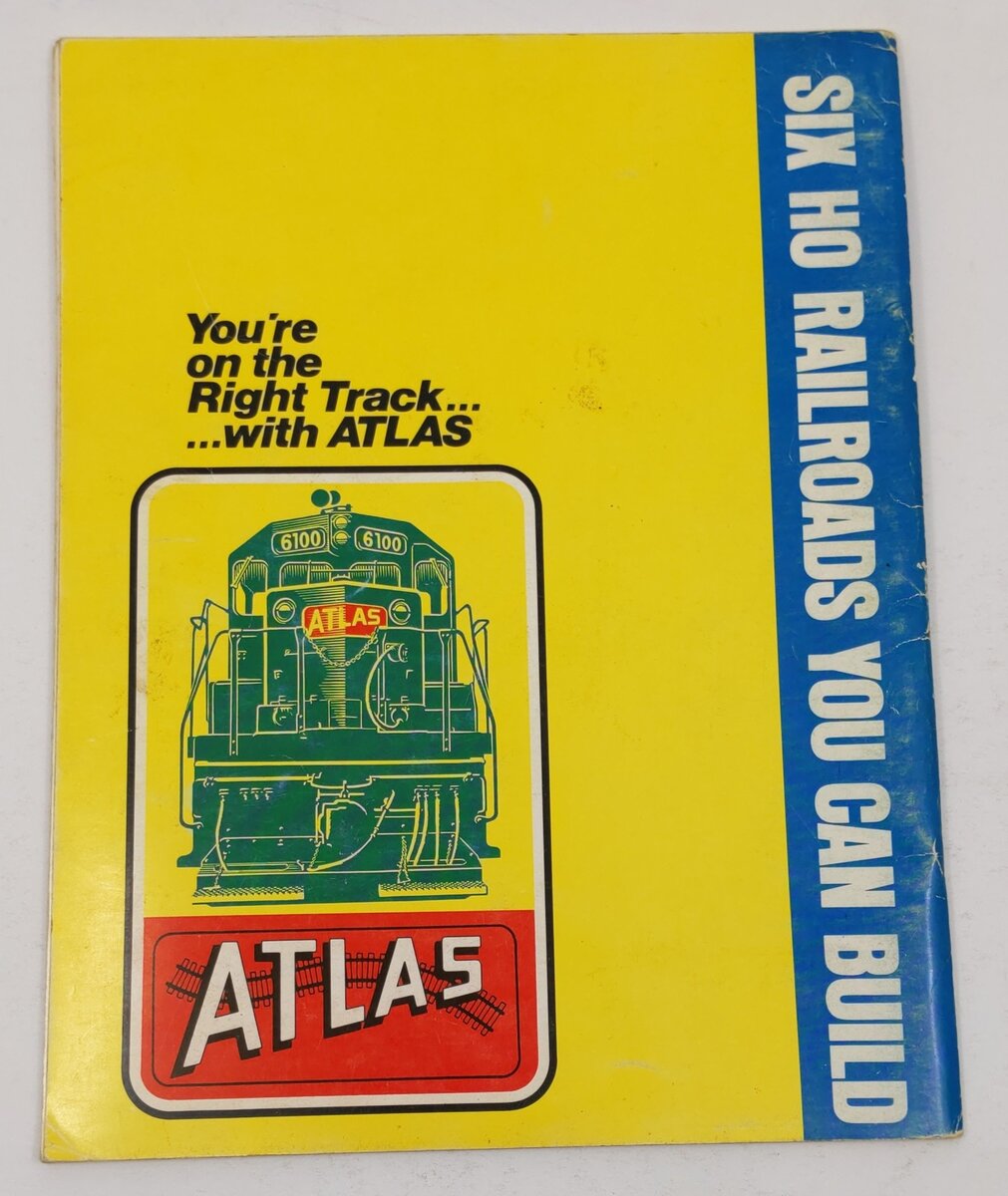 Atlas Custom Line Six HO Railroads You Can Build Paperback Book John H Armstrong VG