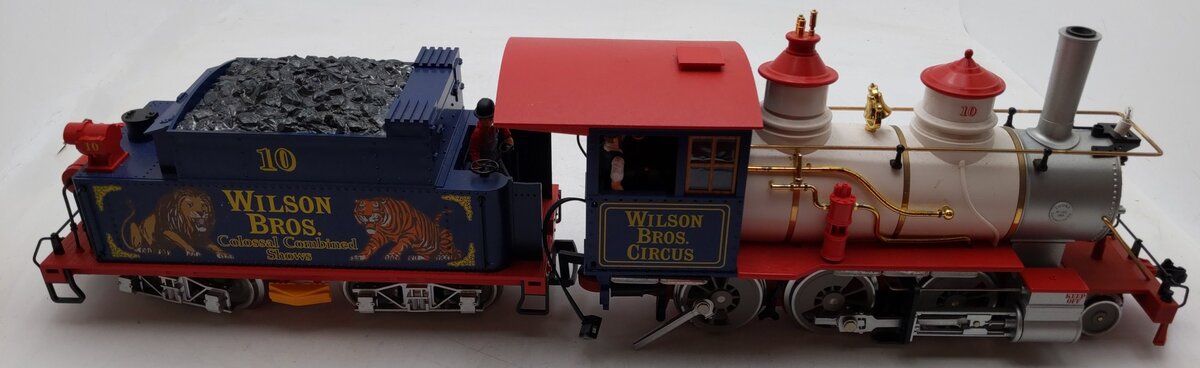 LGB 22191 G Scale Wilson Bros. Circus 2-6-0 Steam Locomotive & Tender VG/Box
