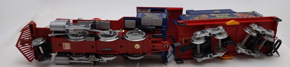 LGB 22191 G Scale Wilson Bros. Circus 2-6-0 Steam Locomotive & Tender VG/Box