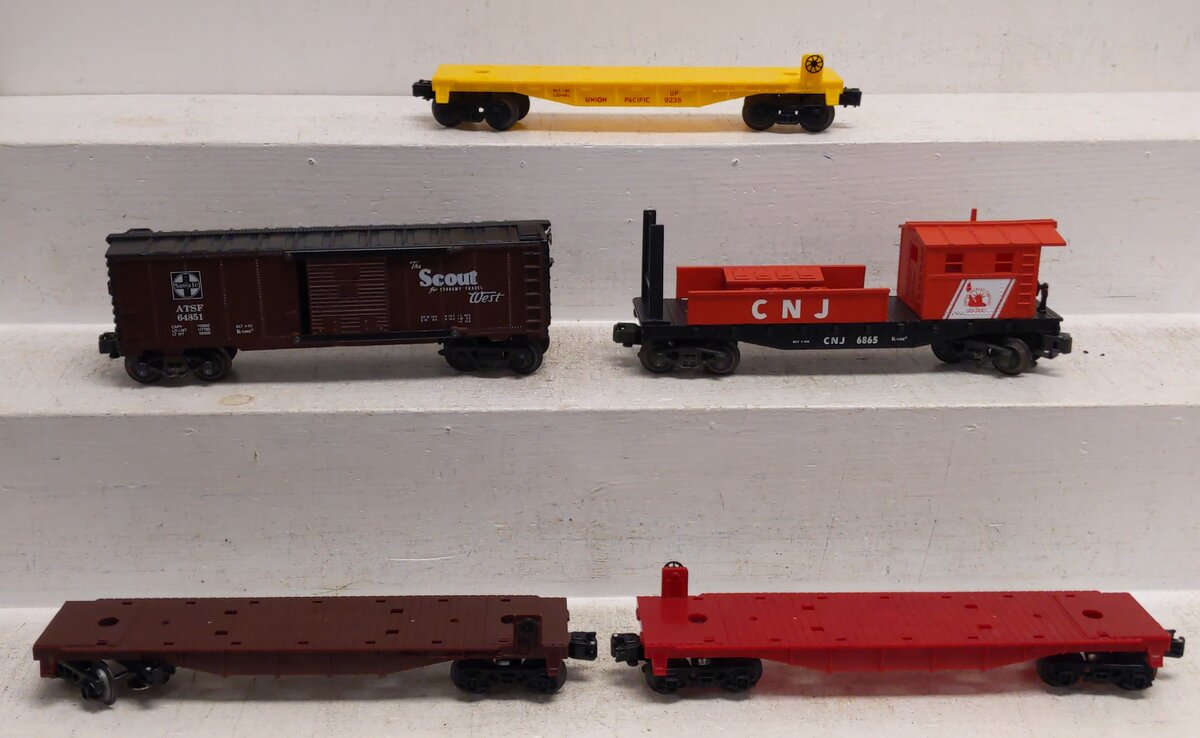 Lionel & Other O Scale Assorted Freight Cars [5] VG