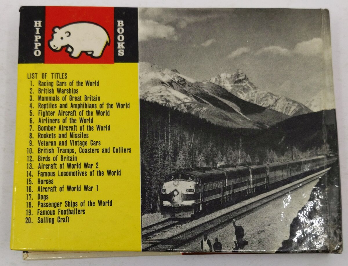 Passenger Trains of the World Hippo Books No.11 Hardcover Book By B. G. Wilson VG