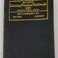 Mundys Earning Power Of Railroads 1926 Leather Bound Book Jas H. Oliphant & Co. VG