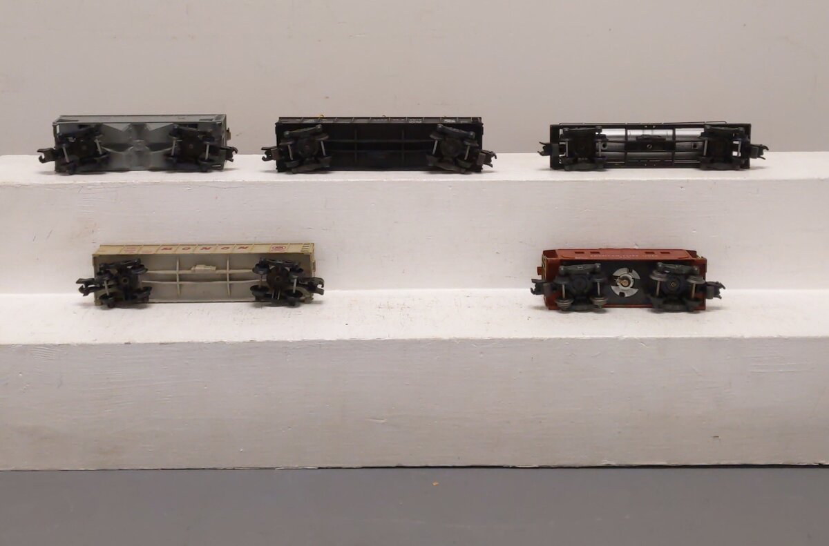 American Flyer Vintage S Postwar Freight Cars # 911, 926, 930, 24127 & 924 [5] VG