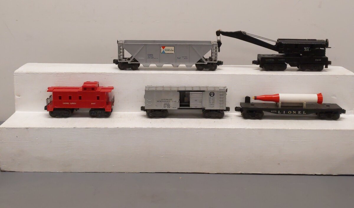 Lionel Vintage O Postwar Freight Cars # 1007, 2460, 3454, 6346-56 & 6175 [5] VG
