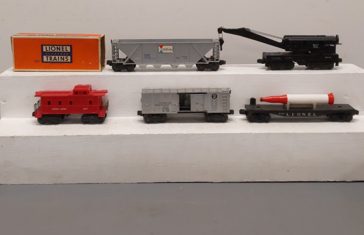 Lionel Vintage O Postwar Freight Cars # 1007, 2460, 3454, 6346-56 & 6175 [5] VG