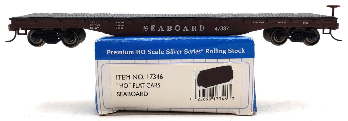 Bachmann 17346 HO Scale Seaboard Flat Car #47387 LN/Box