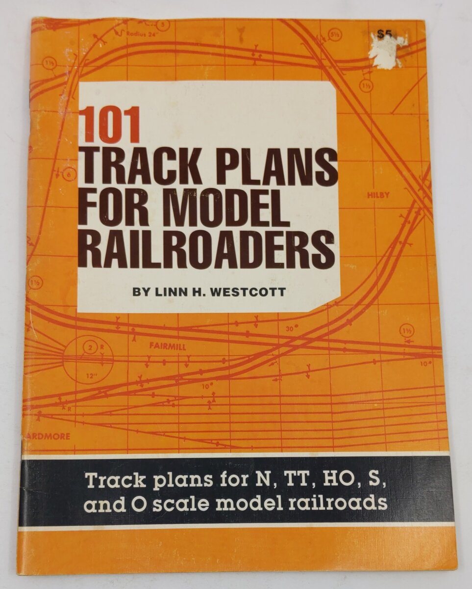 101 Track Plans for Model Railroaders Paperback Book By Linn Westcott VG