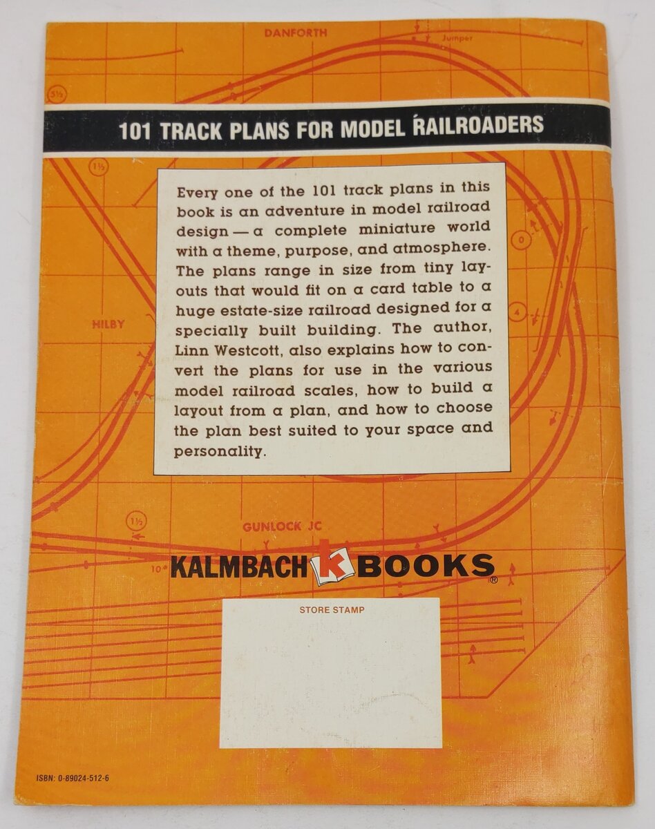 101 Track Plans for Model Railroaders Paperback Book By Linn Westcott VG