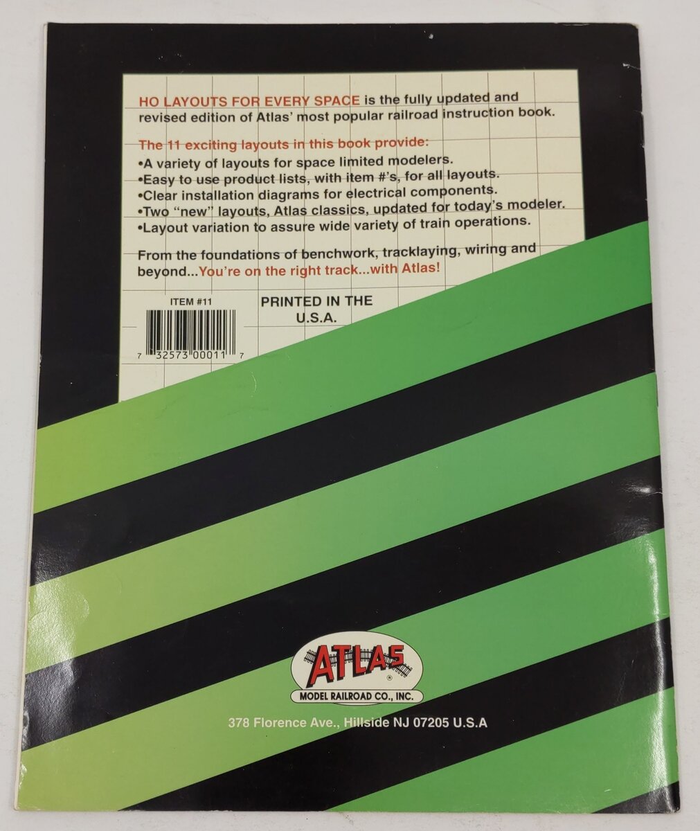 HO Layouts For Every Space by Atlas Model Railroad Paperback Book VG