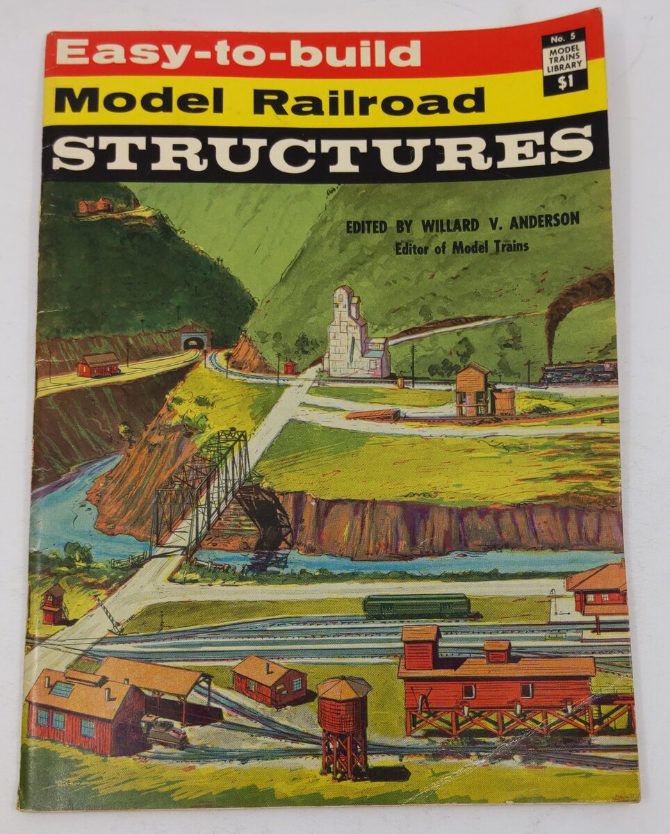 Easy-To-Build Model Railroad Structures Paperback Book By Willard V. Anderson VG
