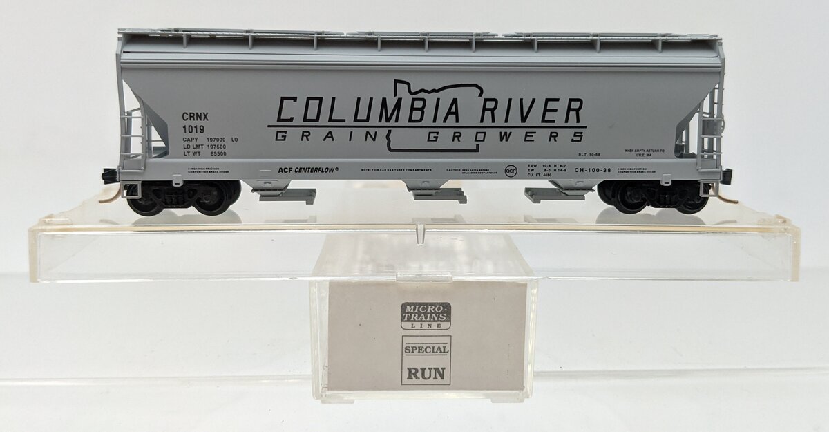 Micro-Trains NSC 95-14A N Scale CRNX Columbia River Grain Growers Hopper #1019 NIB