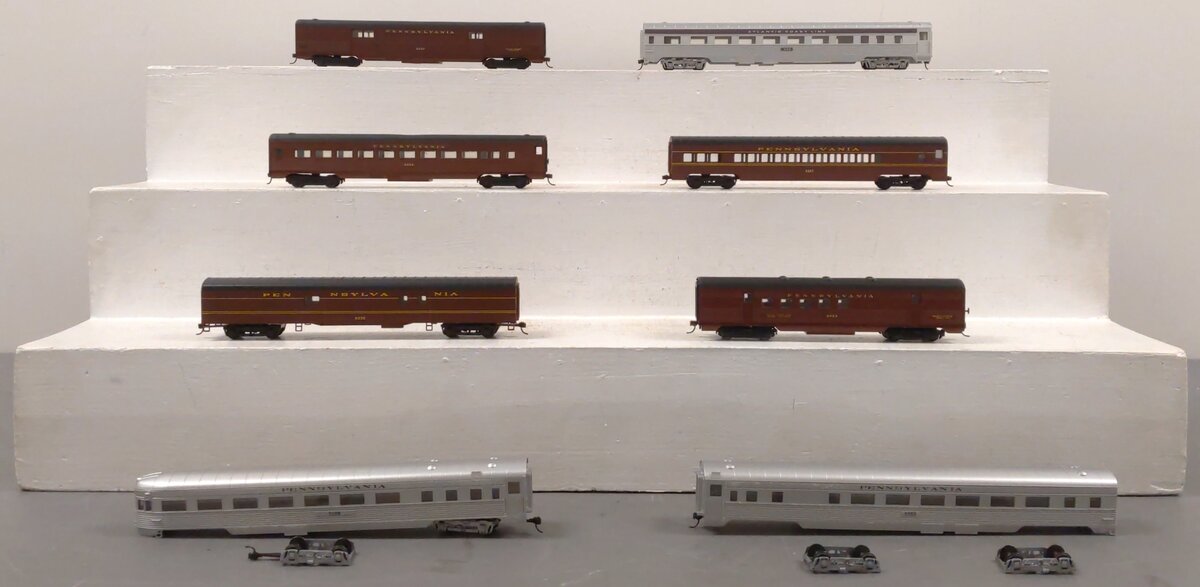 Con-Cor & Other HO Scale Assorted ACL & Pennsylvania Passenger Car [8] VG