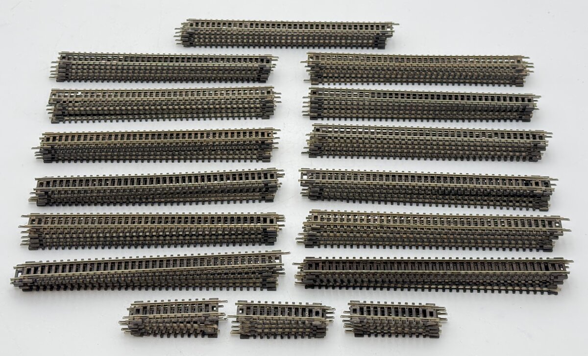 Peco N Scale Assorted Straight Track Sections [85] VG